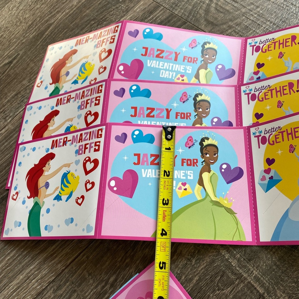 ⚠️ 32 Large Disney Princess Valentines Day Cards, new! - Picture 6 of 10